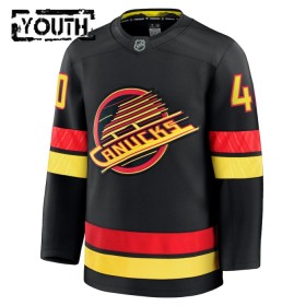 Barn Ishockey Vancouver Canucks tröja Fanatics Premium Elias Pettersson 2024-25 Svart Tredje